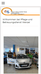 Mobile Screenshot of pflegedienst-wenzel.de